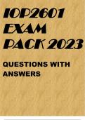 IOP2601 EXAM PACK 2023