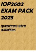 IOP2602 EXAM PACK 2023