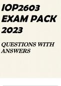 IOP2603 EXAM PACK 2023