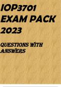 IOP3701 EXAM PACK 2023