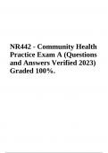 RN Community Health Exam | Questions With Answers | Latest Update (100% Verified 2023/2024)