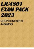 LJU4801 EXAM PACK 2023