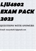 LJU4802 EXAM PACK 2023