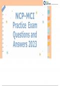 NCP-MCI Practice Exam Questions and Answers 2023