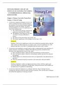 Test Bank for Primary Care: The Art and Science of Advanced Practice Nursing and Interprofessional Approach 6th Edition M Dunphy / 9781719644655 / Chapter 1-88 ,All Chapters with Answers and Rationales .