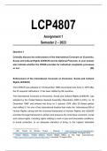LCP4807 Assignment 1 Semester 2 - 2023