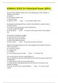 KSHSAA 2023-24 Volleyball Exam (Q&A)