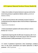 ATI Capstone Maternal Newborn Women Health OB questions and answers latest 2023 - 2024 [100% correct answers]