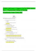 CHEM 120 Exam 2: Chapters 5,6,7,8 (With Answer Key) - Chamberlain College of Nursing