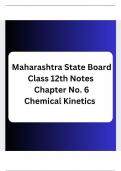 Maharashtra State Board Class 12th Science Chemistry Notes Chapter No. 6 Chemical Kinetics..pdf