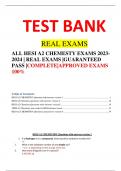 ALL HESI A2 CHEMESTY EXAMS 2023- 2024 | REAL EXAMS |GUARANTEED  PASS |COMPLETE|APPROVED EXAMS  100%