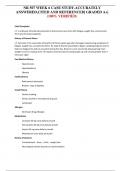 NR 507 WEEK 6 CASE STUDY.ACCURATELY ANSWERED,CITED AND REFERENCED| GRADED A+| (100% VERIFIED)   Chief Complaint J.T. is a 48-year old male who presents to the primary care clinic with fatigue, weight loss, and extreme thirst and increased appetite. Histor