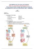 CHAMBERLAIN COLLEGE OF NURSING BIOS 251 (ANATOMY AND PHYSIOLOGY I) FINAL EXAM STUDY GUIDE 2023.WITH ACCURATE ELABORTIONS AND ILLUSTRATIONS (100% VERIFIED)