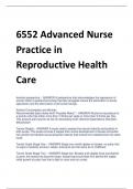 6552 Advanced Nurse  Practice in  Reproductive Health  Care