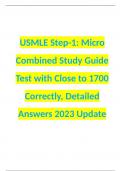 USMLE Step-1: Micro Combined Study Guide Test with Close to 1700 Correctly, Detailed Answers 2023 Update