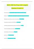 BIOL 1020 Test Prep with Complete Solutions Graded A+