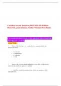 Canadian Income Taxation (2022-2023) 25e William Buckwold, Joan Kitunen, Matthew Roman (Test Bank)