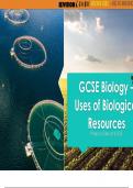 GCSE Biology - Use of Biological Resources