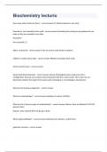 Biochemistry lecturio question and answers graded A+ 2023