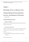 Solution Manual for Canadian Business and the Law 7th edition by Philip King, Dorothy Duplessis, Shannon O'Byrne, Lokkie Adams, Steven Enman