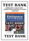 Emergency Care In The Streets 8th Edition By Nancy Caroline Test Bank