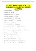 CCBMA BASIC PRACTICE TEST QUESTIONS AND 100% CORRECT ANSWERS