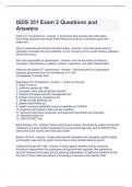 ISDS 351 Exam 2 Questions and Answers