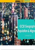 GCSE Geography - Population & Migration