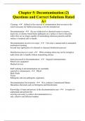 Chapter 5: Decontamination (2) Questions and Correct Solutions Rated A+