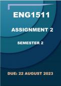ENG1511 ASSIGNMENT 2 SOLUTIONS( DUE 22 AUGUST 2023)