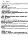 CCPR - OB Exam 1 1. 1. A gravida 2, para 1 in active labor just reported spontaneous rupture of membranes. Ten minutes later, she suddenly complains of severe shortness of breath and lightheadedness. The nurse should suspect a. anaphylactoid syndrome b. e