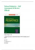 TEST BANK FOR NELSON PEDIATRICS REVIEW (MCQS) 19TH EDITION 