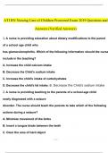 ATI RN Nursing Care of Children Proctored Exam 2019ATI RN Nursing Care of Children Proctored Exam 2019