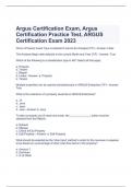 Argus Certification Exam, Argus Certification Practice Test, ARGUS Certification Exam 2023