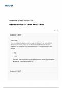 BUSINESS C724 Information Security and Ethics Summary Assessment