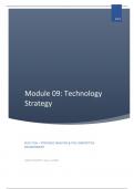 BUSI 7136 Notes and Case Study - MODULE 09: TECHNOLOGY STRATEGY