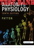 TEST BANK for Anatomy & Physiology 10th Edition by Patton Kevin | Chapters 1- 24