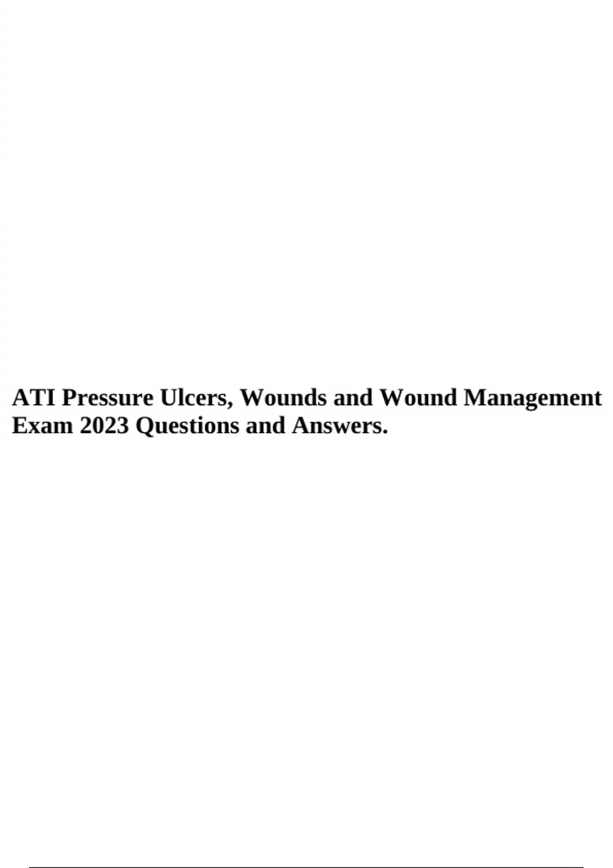 Ati Review Of Pressure Ulcers Wounds And Wound Manage - vrogue.co