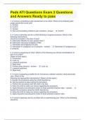 Peds ATI Questions Exam 2 Questions and Answers Ready to pass