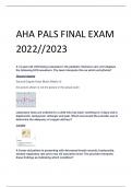 AHA PALS FINAL EXAM  2022//2023