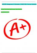 AUI3702 Assignment 2 Semester 2 2023/100% Correct Answers: The Internal Audit Process: Test of Controls