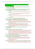 NURSING5344 PHARM STUDY GUIDE QUIZ 1 7 ANS GRADED A+