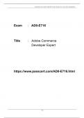 Adobe Commerce Developer Expert AD0-E716 Dumps