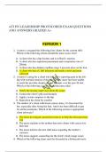 ATI PN LEADERSHIP PROTOCORED EXAM QUESTIONS AND ANSWERS GRADED A+