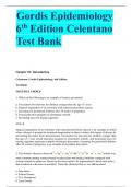 Gordis Epidemiology 6th Edition Celentano Test Bank