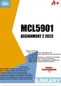 MCL5901 Assignment 2 (COMPLETE ANSWERS) 2023 (879114)