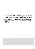 IGCP 3P EXAM QUESTIONS AND ANSWERS UPDATED 2023/2024 (100% VERIFIED)