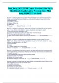 Med Surg 2023 HESI Latest Version/ Med Surg  HESI Study Guide Latest Version New/ Med  Surg II HESI Test Bank