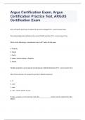 Argus Certification Exam, Argus Certification Practice Test, ARGUS Certification Exam 2023 updated