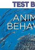 Test Bank for Animal Behavior 12th Edition by Dustin Rubenstein & John Alcock - Complete